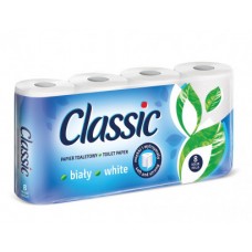 TOILET PAPER CLASSIC WHITE 3PLY  12 x 8PACK